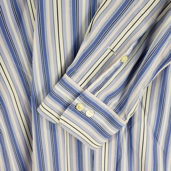 Polo Ralph Lauren Regent Custom Fit Striped Button-Down Shirt Size 15 1/2 -32/33 - Picture 4 of 9
